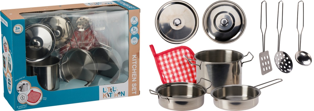 SET COCINITA ACERO INOX