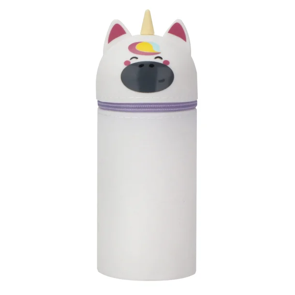 PORTATODO CAMPUS SILICONA UNICORNIO BLANCO