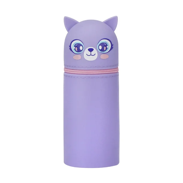 PORTATODO CAMPUS SILICONA GATO MORADO