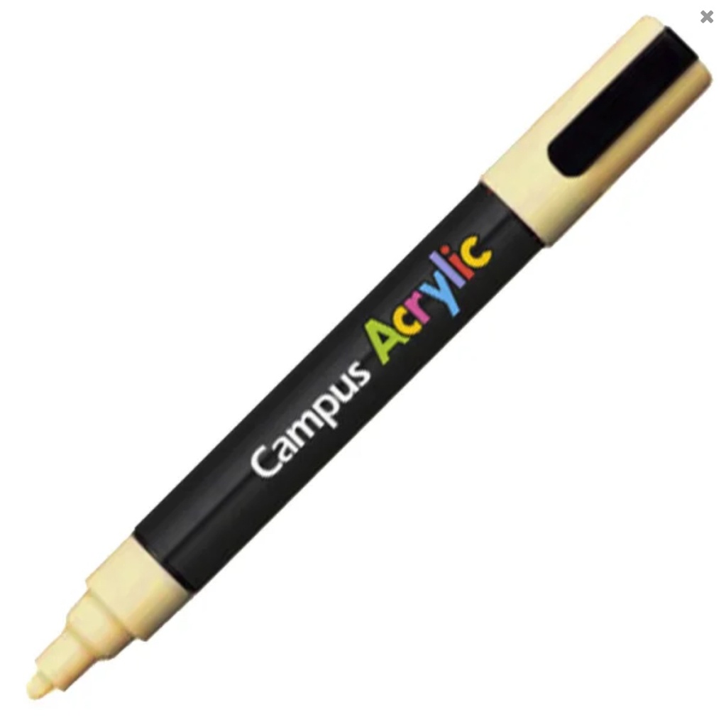 ROTULADOR CAMPUS ACRYLIC 2.5MM AMARILLO PASTEL