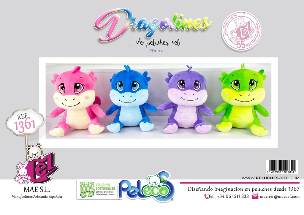DRAGOLINES 20CM 4 COL
