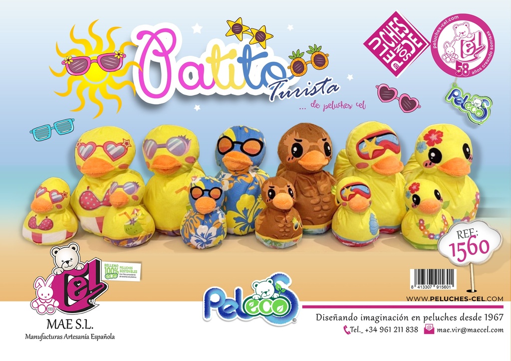 PATITOS 6 SURTIDOS  10CM