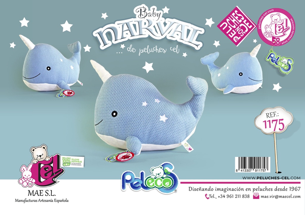 BABY NARVAL 34CM