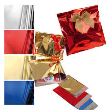 BOLSA REGALO METAL BRILLANTE 25X40+5 ROJAS 50UD
