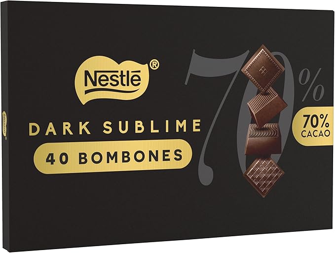 NESTLE DARK SUBLIME 70% CACAO 12 BOMBONES