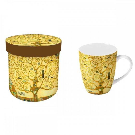 TAZA ARBOL DE LA VIDA EN CAJA DE REGALO KLIMT