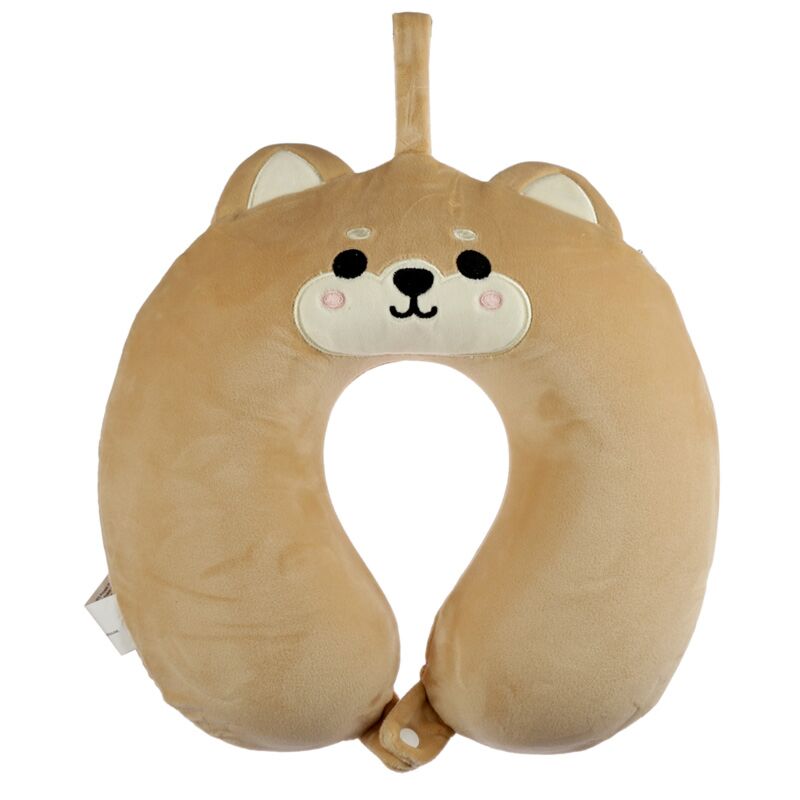 ALMOHADA DE VIAJE C/MEMORIA DE FORMA PERRO SHIBA INU