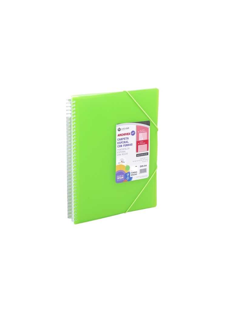CARPETA A4 ARCHIVEX ESPIRAL 60F LIMA