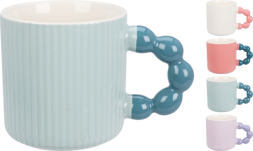 TAZA PORCELANA 340ML 4MOD.