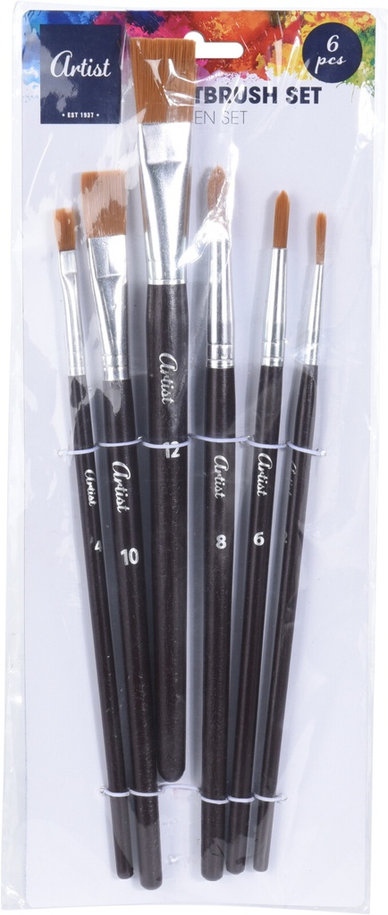BLISTER 6 PINCELES PINTAR
