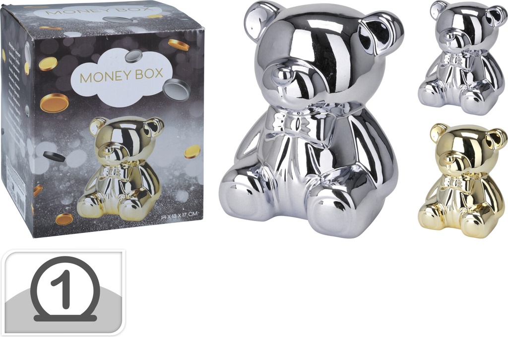 HUCHA OSO ORO/PLATA