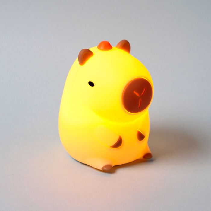 LAMPARA NOCHE LED FORMA CAPIBARA