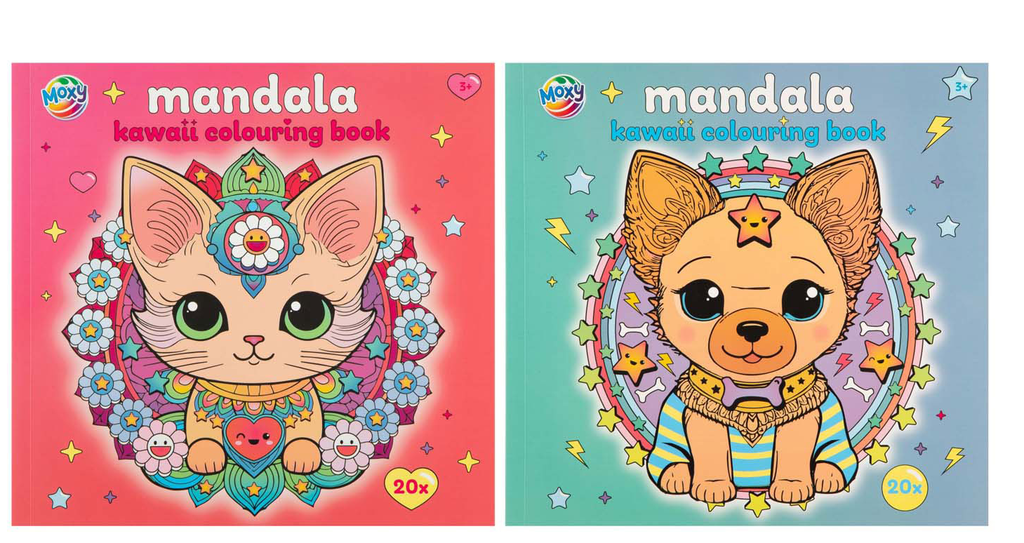 LIBRO COLOREAR MANDALAS KAWAII 20H 21X21CM