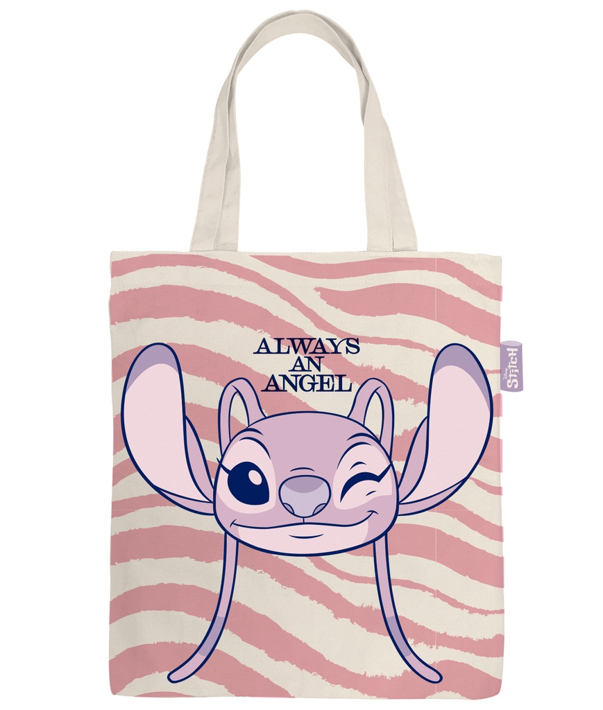BOLSA DE ALGODON CON ASA 37X41CM LILO&STITCH WD17651