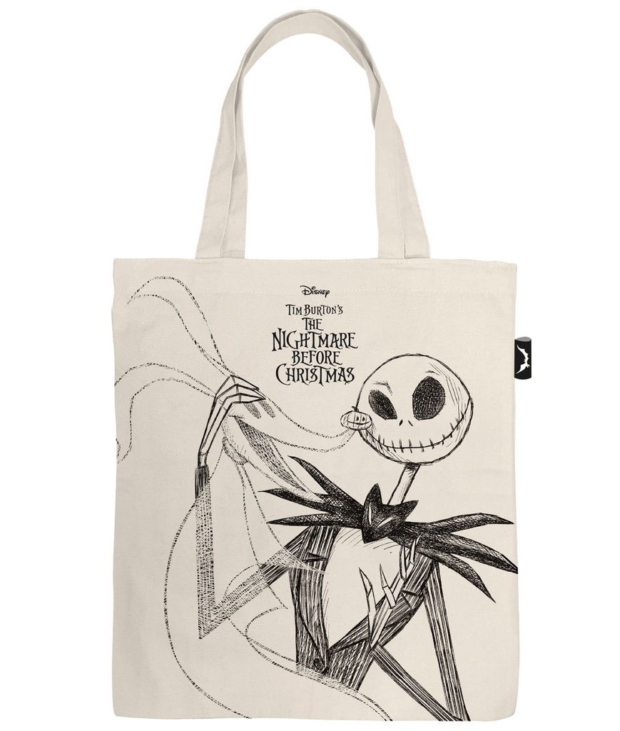 BOLSA DE ALGODON CON ASA 37X41CM PESADILLA ANTES DE NAVIDAD