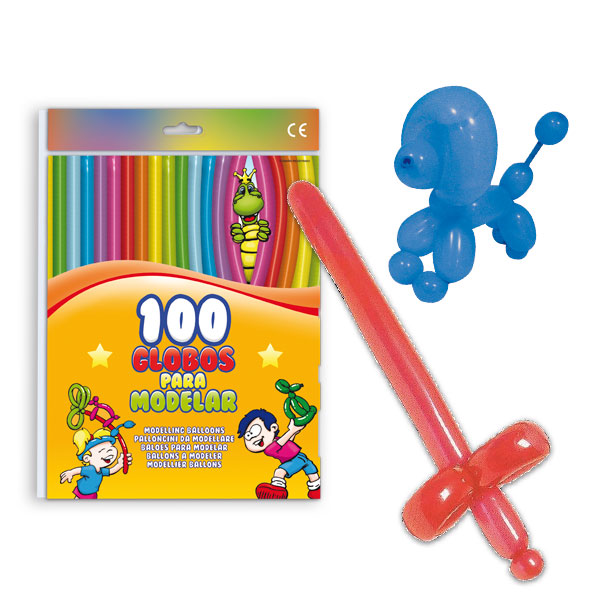 BOLSA 100 GLOBOS MODELAR REF.34C MIX