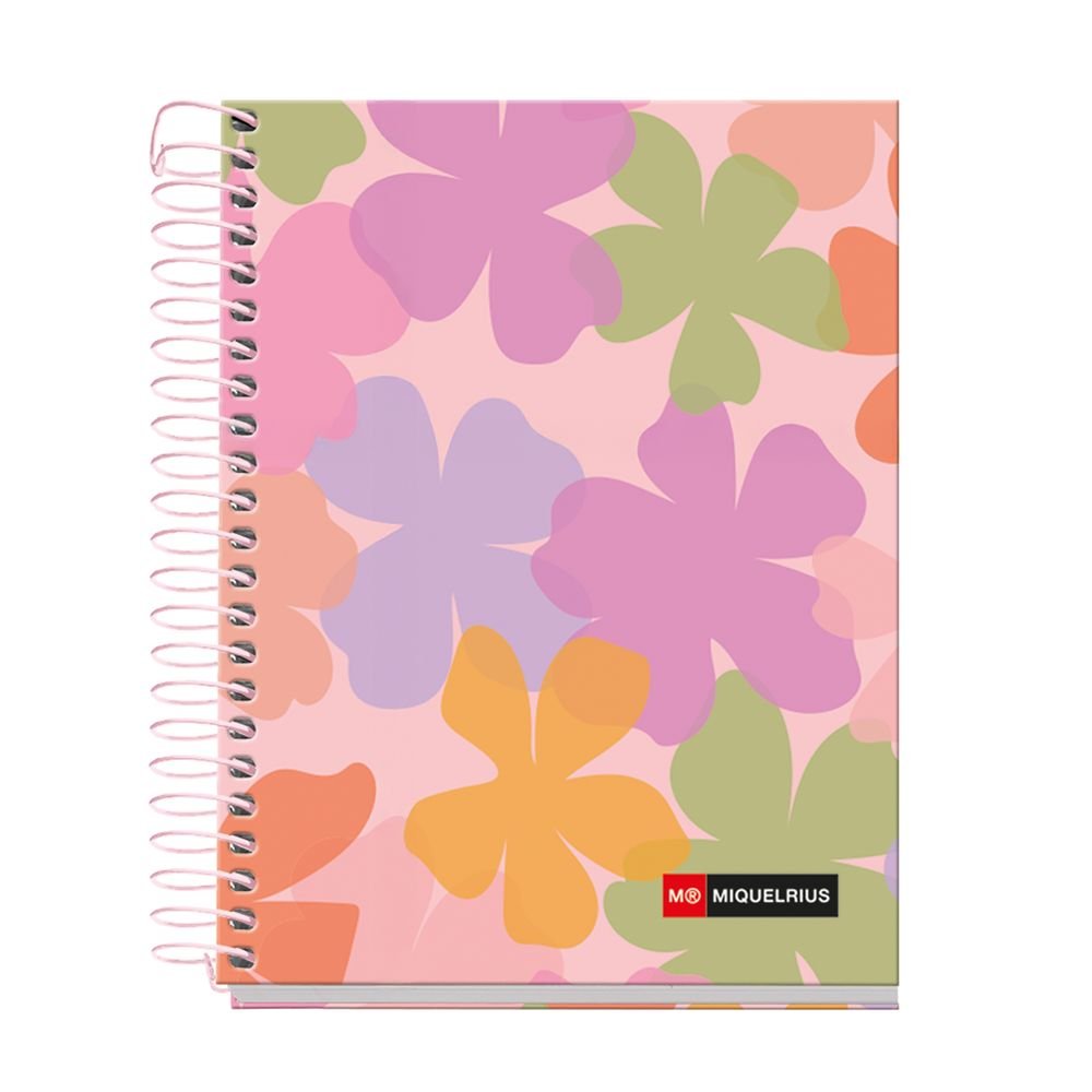 NOTEBOOK A5 120H 4COL CUADROS 5X5 70GR ACUARELA