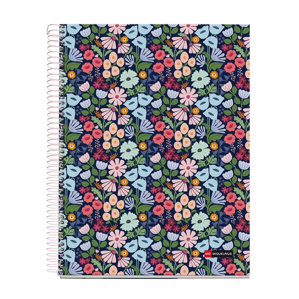 NOTEBOOK A4 120H 4COL CUADROS 5X5 70GR SPRING DAWN