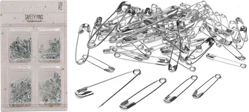 IMPERDIBLES METAL 120PCS