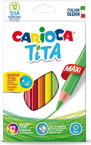 CARIOCA TITA MAXI 12U LAPICES DE RESINA