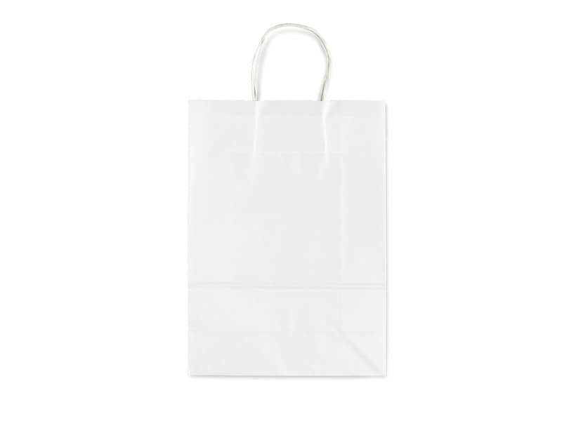 BOLSA KRAFT ALLEGRA COLOR BLANCO 22x10X27CM