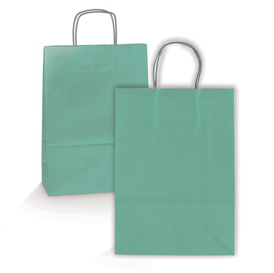 BOLSA KRAFT ALLEGRA COLOR VERDE SALVIA 22x10X27CM