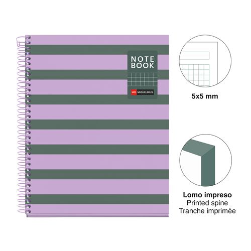 BLOCK A5 80H 5X5 90G BETWEEN THE LINES CENIZA