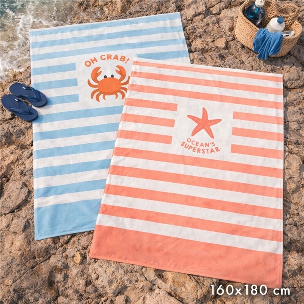 TOALLA DOBLE MARINERO SOFT BEACH 160X180CM SURT