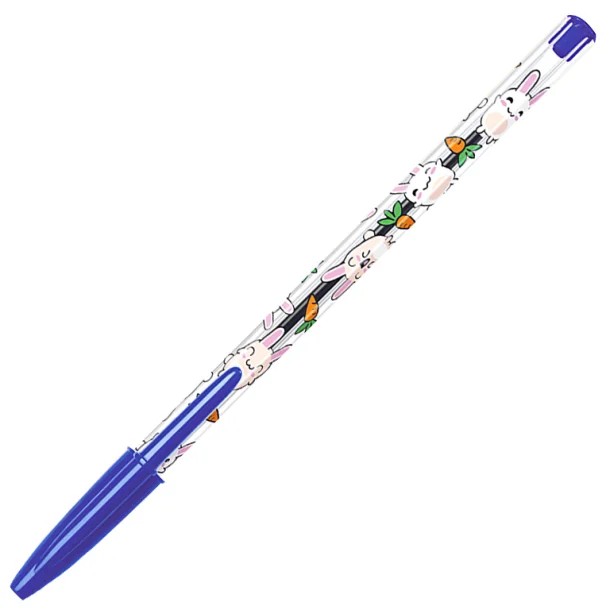 BOLÍGRAFO TINTA ACEITE BIC CRISTAL EDICIÓN DECOR AZUL