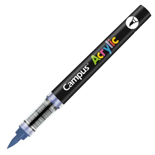 ROTULADORES ACRILICOS CAMPUS ACRYLIC PUNTA PINCEL CAJA 8 UD. AZUL MARINO