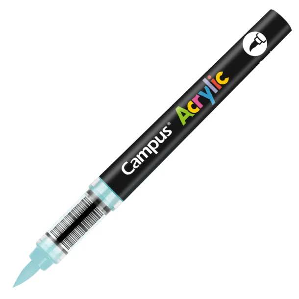 ROTULADORES ACRILICOS CAMPUS ACRYLIC PUNTA PINCEL CAJA 8 UD. AZUL PASTEL