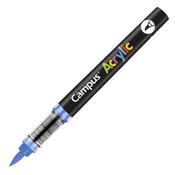 ROTULADORES ACRILICOS CAMPUS ACRYLIC P.PINCEL CAJA 8 UD. AZUL MEDIO