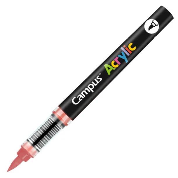 ROTULADORES ACRILICOS CAMPUS ACRYLIC PUNTA PINCEL CAJA 8 UD. CORAL