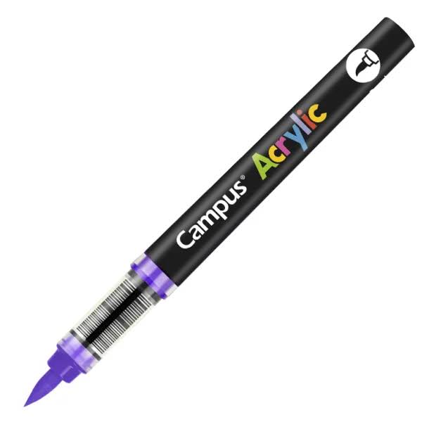 ROTULADORES ACRILICOS CAMPUS ACRYLIC P.PINCEL CAJA 8 UD. VIOLETA