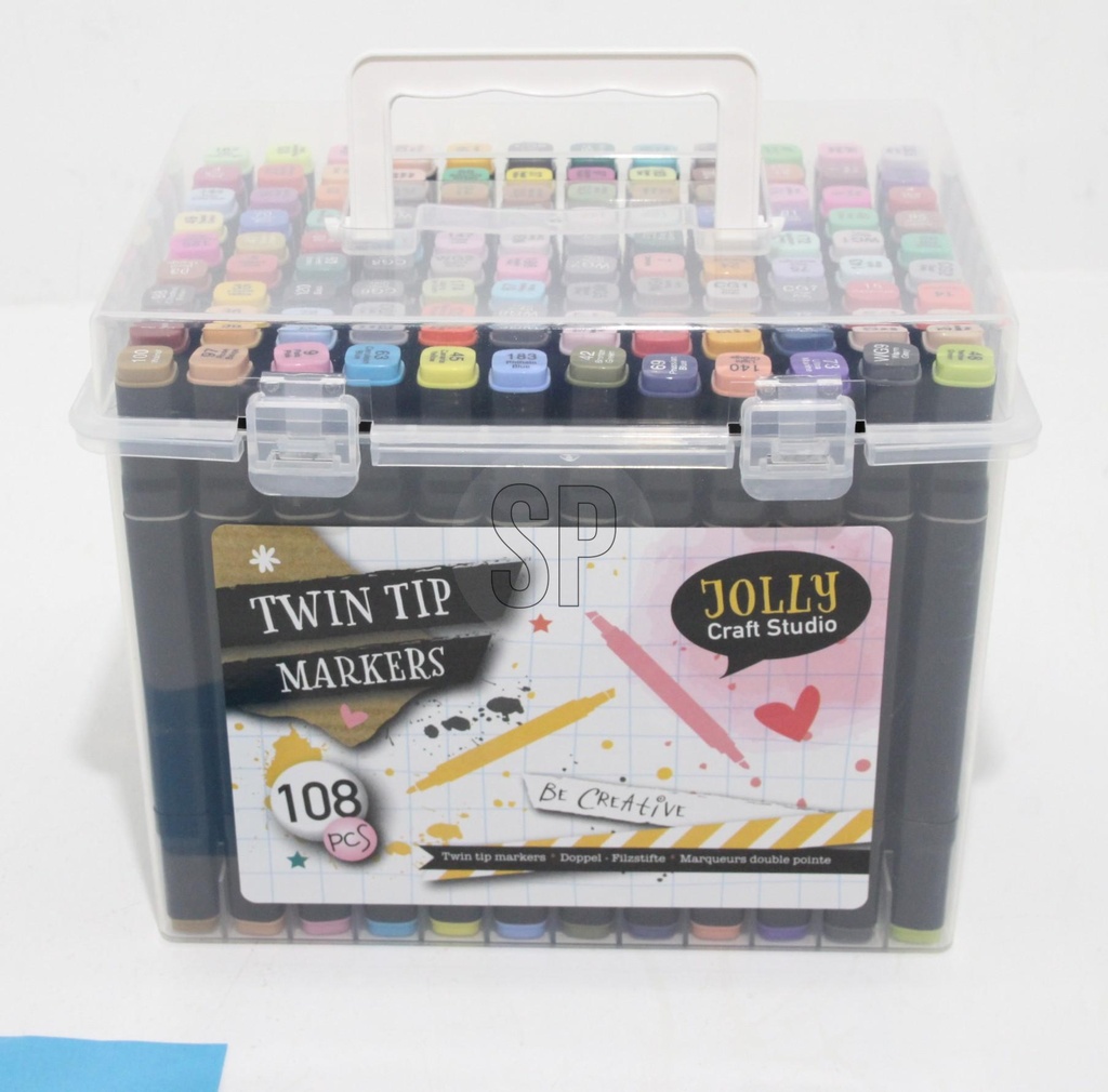 ROTULADOR DOBLE PUNTA 108PCS