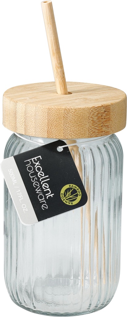 VASO 500ML TAPA BAMBU