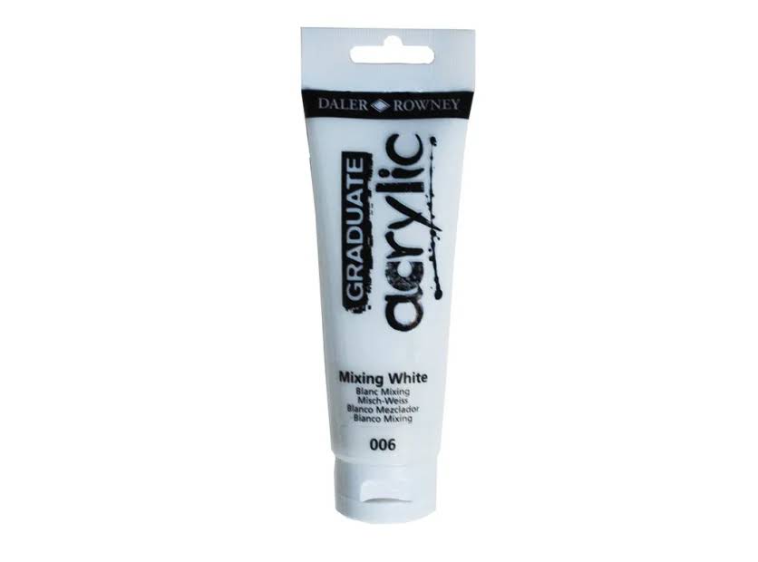 PINTURA ACRILICA DALER ROWNEY GRADUATE ACRYLIC 120 ML BLANCO MEZCLADOR