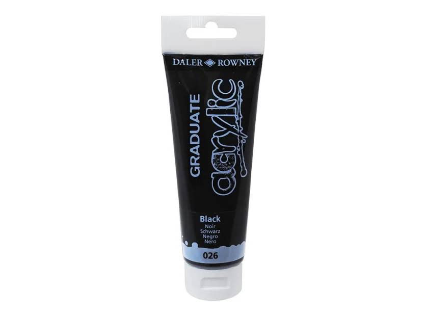 PINTURA ACRILICA DALER ROWNEY GRADUATE ACRYLIC 120 ML NEGRO