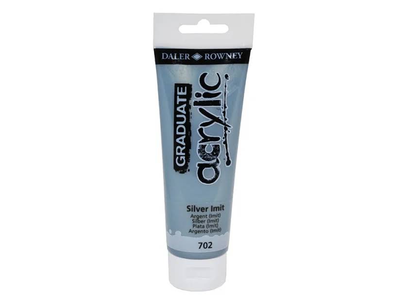 PINTURA ACRILICA DALER ROWNEY GRADUATE ACRYLIC 120 ML PLATA