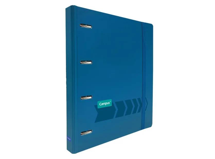 CARPETA RINGBOOK CAMPUS UNIVERSITY 4 ANILLAS+RECAMBIO AZUL