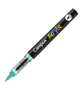 ROTULADORES ACRILICOS CAMPUS ACRYLIC PUNTA PINCEL CAJA 8 UD. VERDE OSCURO