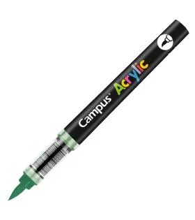 ROTULADORES ACRILICOS CAMPUS ACRYLIC PUNTA PINCEL CAJA 8 UD. VERDE MUSGO