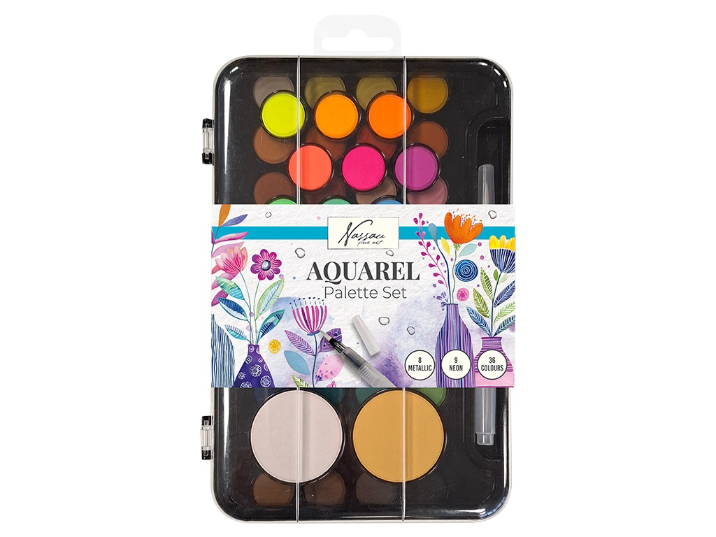 PALETA ACUARELA 36 COLORES
