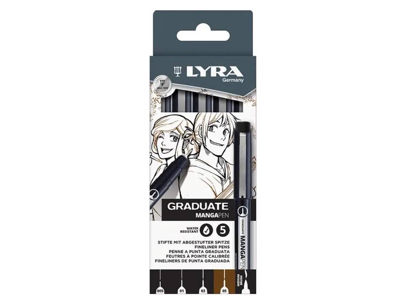 ROTULADOR CALIBRADO LYRA GRADUATE MANGA PEN 5 UD.