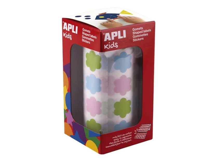 GOMETS APLI FLORES 20 X 18 MM MULTICOLOR