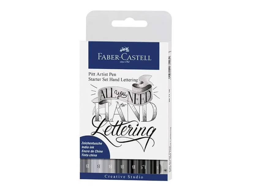 KIT FABER CASTELL INICIACION LETTERING SURTIDO 9 UD.