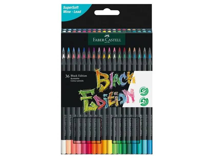 LAPICES DE COLORES FABER-CASTELL BLACK EDITION 36 UNID.