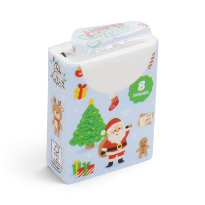 PACK 6 PAQ. PAÑUELOS NAVIDAD FRIENDS