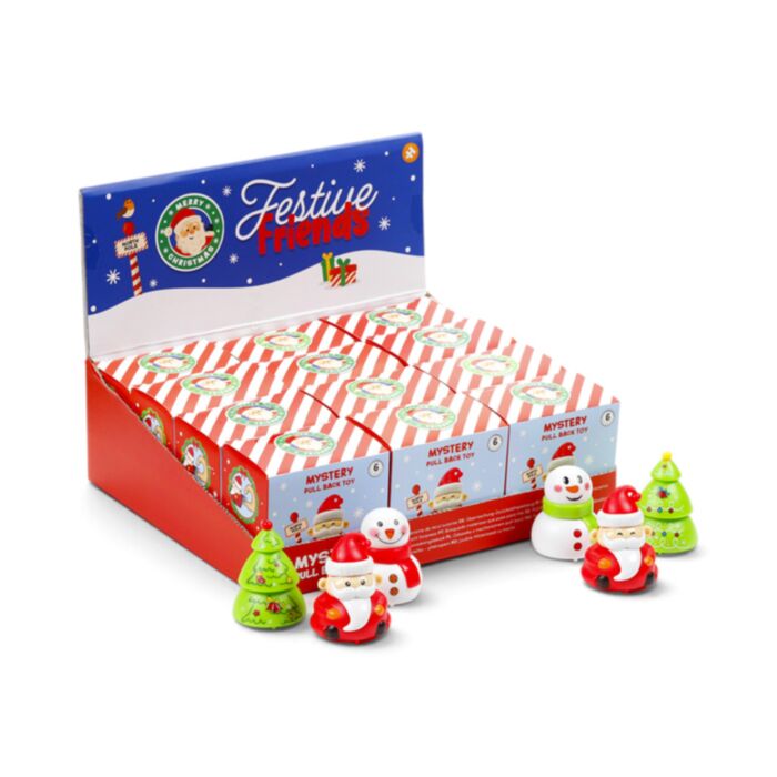 JUGUETE EN CAJA SORPRESA AMIGOS NAVIDEÑOS FESTIVE FRIENDS