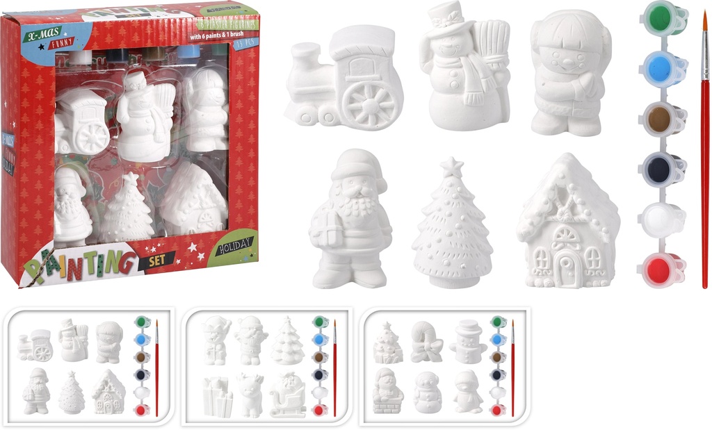 SET PINTURA NAVIDAD 13PZS